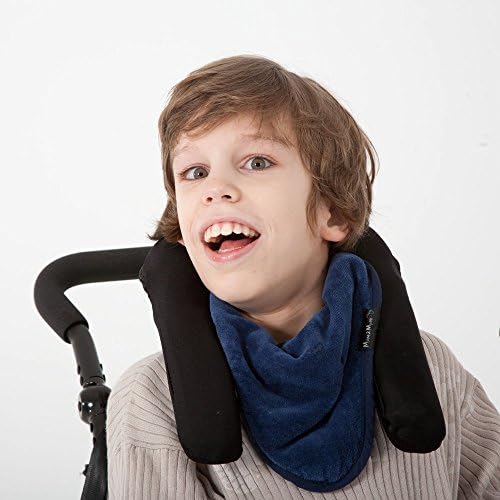 Mum2Mum Plus Special Needs Adult Bandana Bib in Mushroom (Dark Grey/Brown)