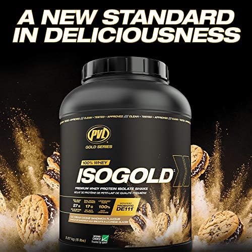 PVL ISO GOLD – Grass Fed - Premium Isolate 100% Whey Protein Powder 5 Lbs