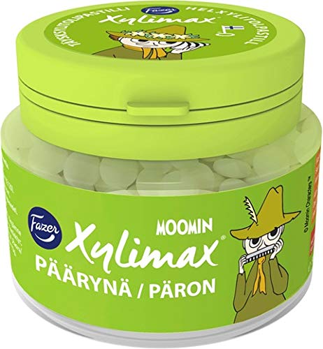 Fazer Moomin Xylimax Pear Taste Pastilles 1 Jars of 90g