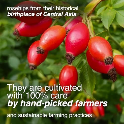 Arashan Whole Dried Rosehips 1 lb – 100% Natural Raw Rose Hips for Herbal Tea, Jam & Syrup – No Additives