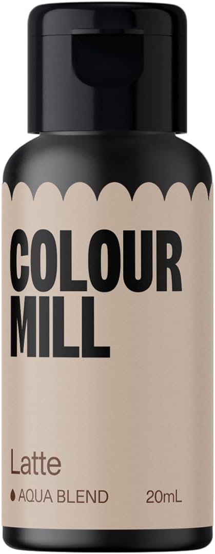 Colour Mill Aqua Blend Water-Based Food Coloring, 20 Milliliters Latte