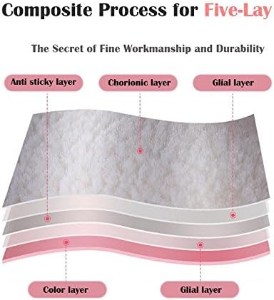2 PAIRS Household Gloves Latex Free Cleaning Gloves with Soft Lining Long Cuff 15" & Grip, Medum, Pink/Blue