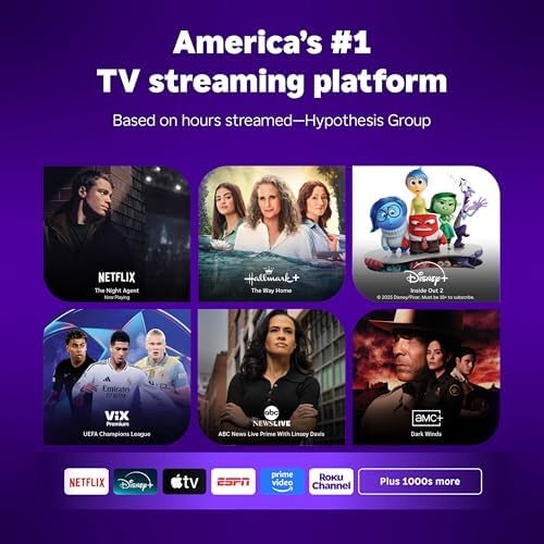 Roku Streaming Stick HD — HD Streaming Device for TV with Roku Voice Remote, Free & Live TV