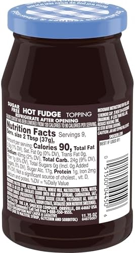 Smucker's Sugar Free Hot Fudge Topping, 11.75 Ounces