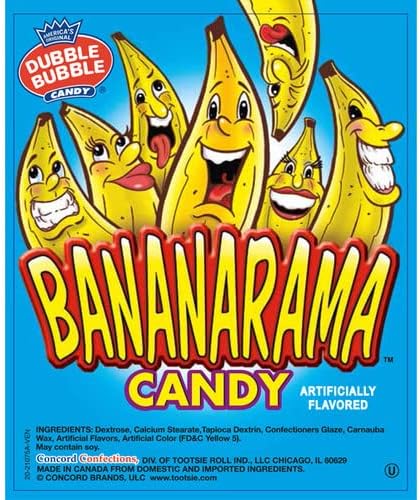 Concord Confections 1 POUND BANANARAMA CANDY BULK RUNTS BANANA HEADS