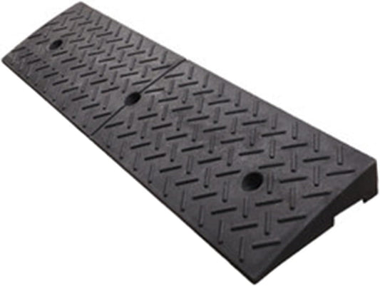 XXIOJUN Curb Ramp， with Slip- Resistant Surface Rubber Curb Ramp for Driveway,Sidewalk, Car, Scooter, Bike, Motorcycle, Threshold Ramp (Color : Black, Size : 100x25x6cm)