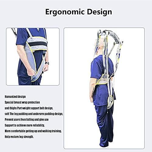 Standing Walking Sling, Patient Assisted Walking Straps Special Spreaders for Lifts - Rehabilitation Aid Gait Training Device, 550 Lb Weight Capacity,M, Small