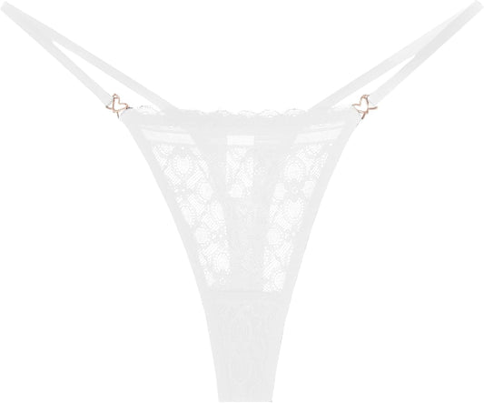 Thongs for Women G String Sexy Lace No Show Underwear Low Rise T-Back Breathable Panties