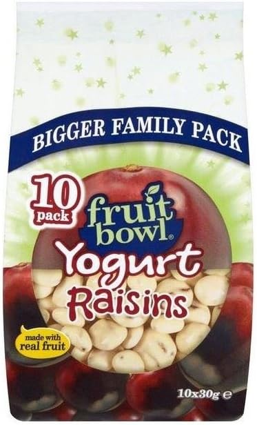 Fruit Bowl Fruit Flakes Raisins with Yogurt Coating (10x30g)