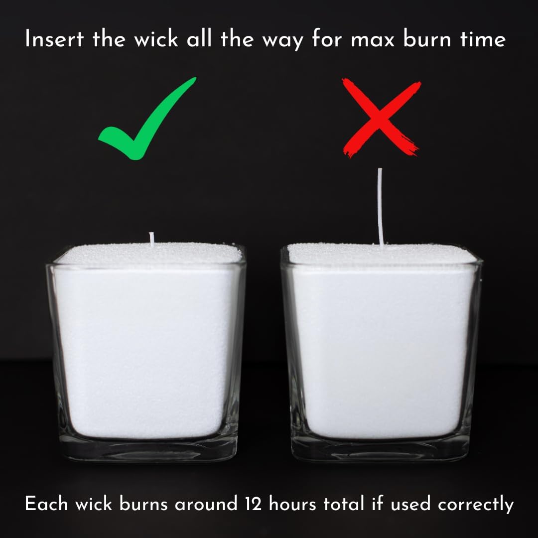 Sandle by Foton Pearled Candle 10 Oz – Vanilla, Non Toxic Luxury Long Lasting Sand Candles up to 60 Hours - Refillable Candle Sand with 15 Wicks for Candles Making