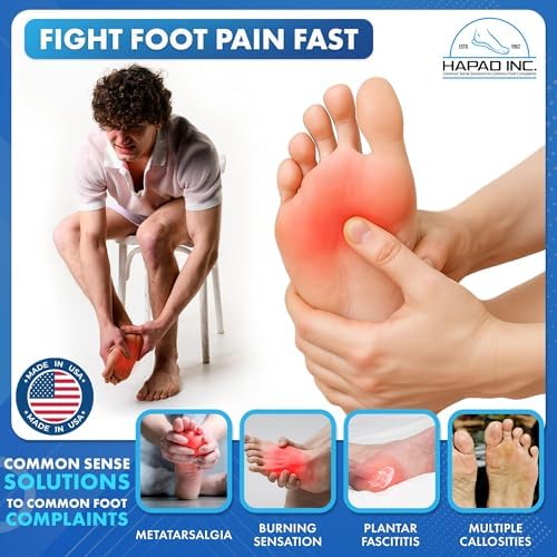 HAPAD Metatarsal Bars - Metatarsal Foot Pads for Women & Men, Medium (Pack of 1) - Supportive, Breathable, Comfortable, Ball of Foot Pad for Shoes & Heels - Cushions for Metatarsalgia, Medium Arch