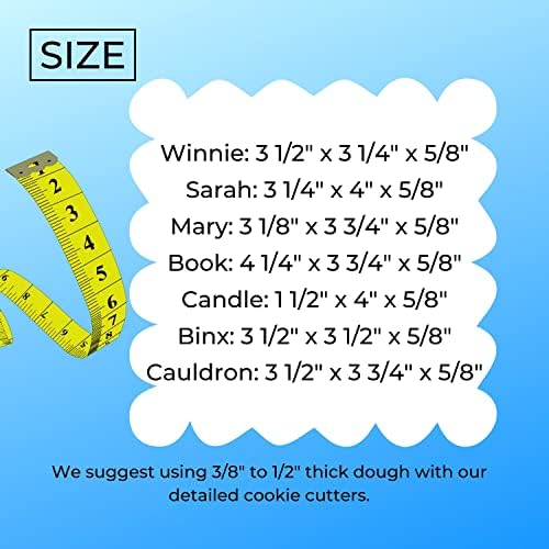 INSPIRED BY HOCUS POCUS SISTERS HALLOWEEN MOVIE SET OF 7 COOKIE CUTTERS MADE IN USA PR1517