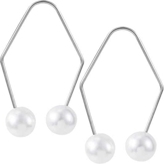 2pcs Natural Dimple Maker for Cheeks, White Facial Muscle Dimple Trainer Shaper, Facial Exerciser Tools for Beautiful Smile