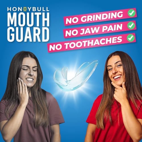 HONEYBULL Anti Grinding Night Guard Set, Custom Molded Mouth Guards for Teeth Grinding, 2 Thicknesses for Light & Heavy Bruxism, Comfortable Fit (6 Pack Mixed)