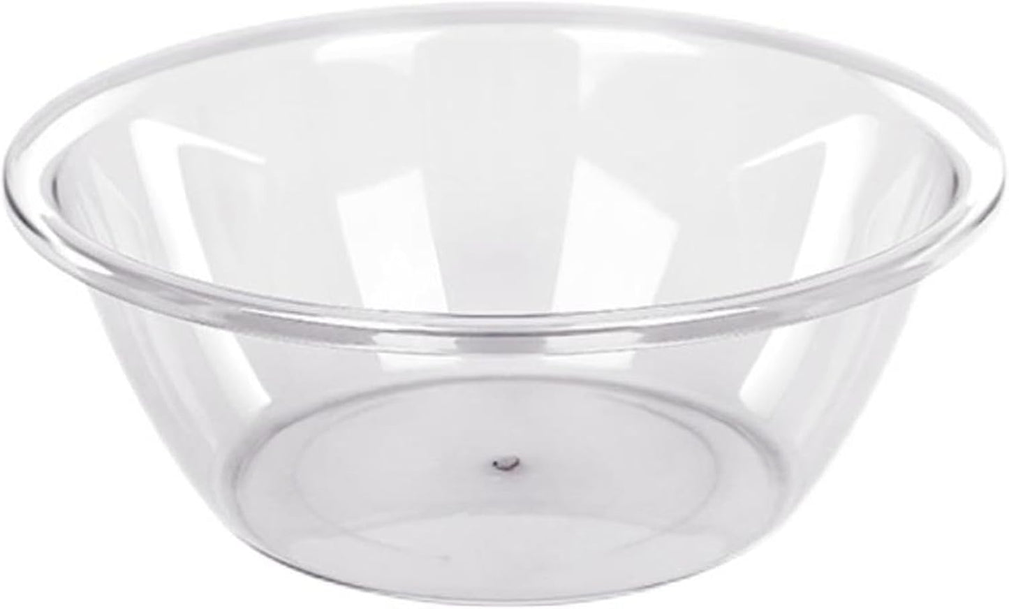 Transparent Wash Basin, Thicken PET Sturdy Large Capacity Multifunction Round Clear Washbasin Dish Tub, Plastic Basin Foot Soaking Basin Kitchen Sink Bowl Wash Bowl Vegetable Bowl for Home(Medium)