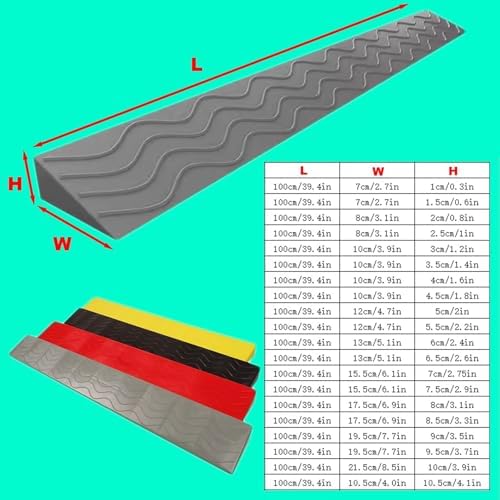 Kerb Ramp - Sweeping Robot Ramp, Threshold Ramp for Wheelchair Motorcycles Scooter Sweeping, Rise Non-Slip Door Step Ramp