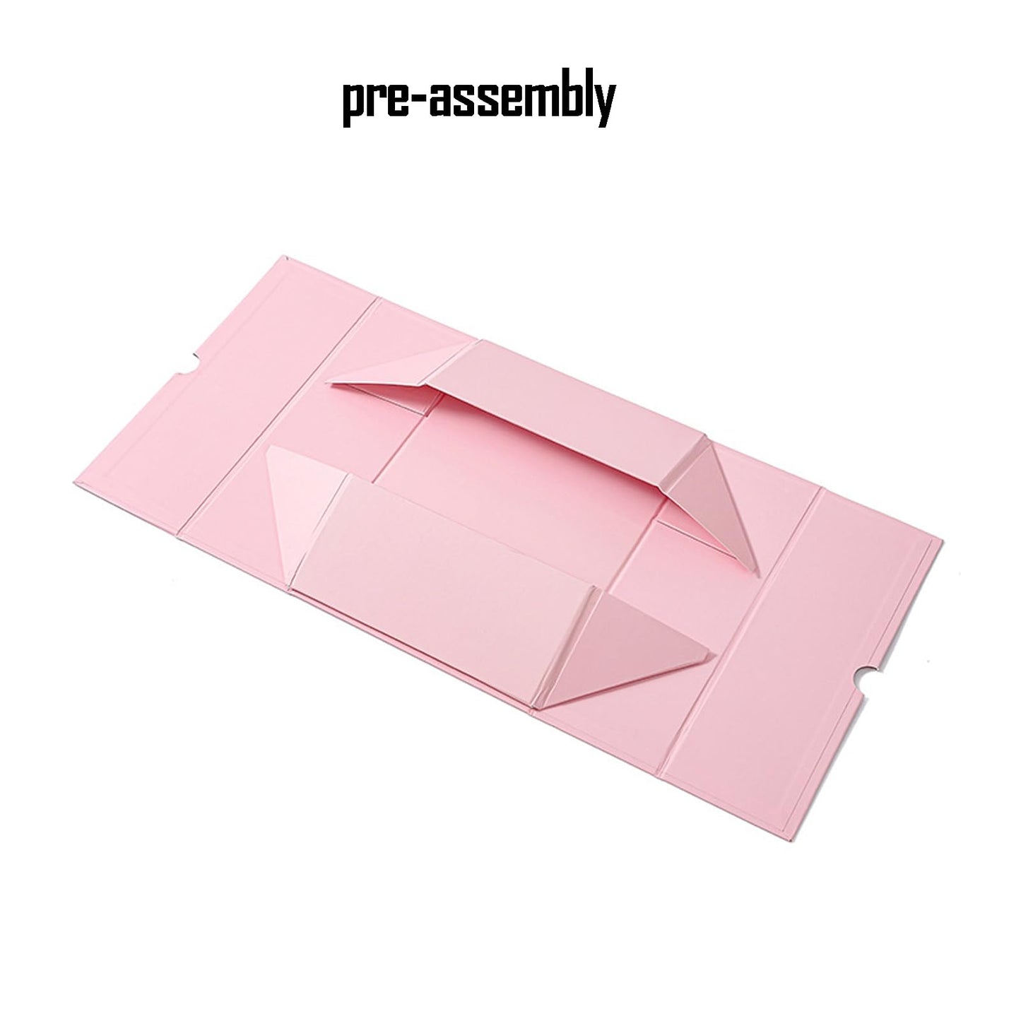 kaxilu Black Gift Box Luxury With Lid & Ribbon, Foldable Gift Boxes 4 Pack 9.8x7x3.3Inches - Elegant Wedding & Birthday Packaging Gifts Box