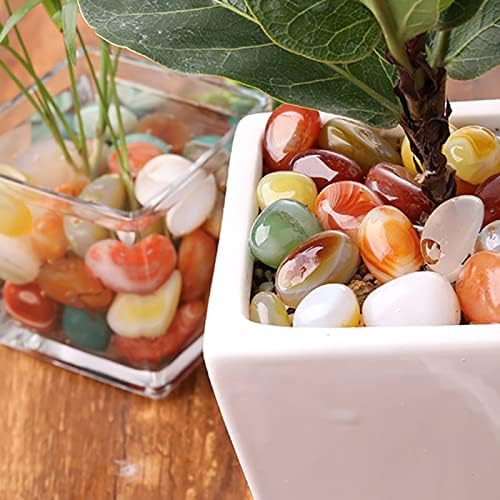 Natural Mixed Polished Agate Crystals Bulk Lot Assorted Tumbled Stones Gemstones,20g