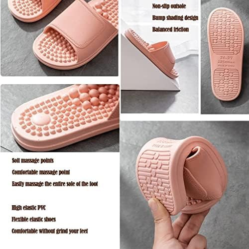 Health Foot Massage Slippers Acupressure Point Care Magnet Therapy Promoting Blood Circulation Myofascial Release Trigger Point Acupuncture Relaxation Gifts for Parents(Pink,6.5-7)