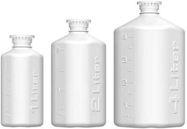 Thomas 175-4301-OEM-TMS Boston Square Bottle, 4 L, 45 mm Cap Size, 12.25" Height, 6.25" Width, 6.25" Length, Polypropylene (Pack of 1)