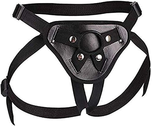 Adjustable Belt Female female Strapless Panties Underwear for Men Women Couples role play Triangular underwear Black(Large1)