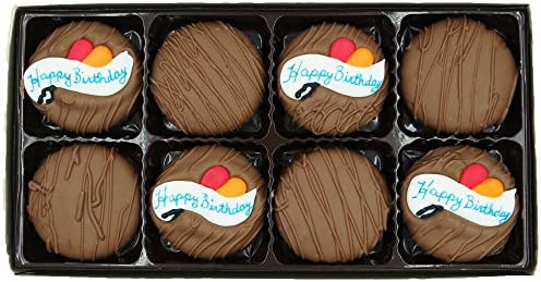 Philadelphia Candies Milk Chocolate Covered OREO Cookies, Happy Birthday Gift Net Wt 8 oz