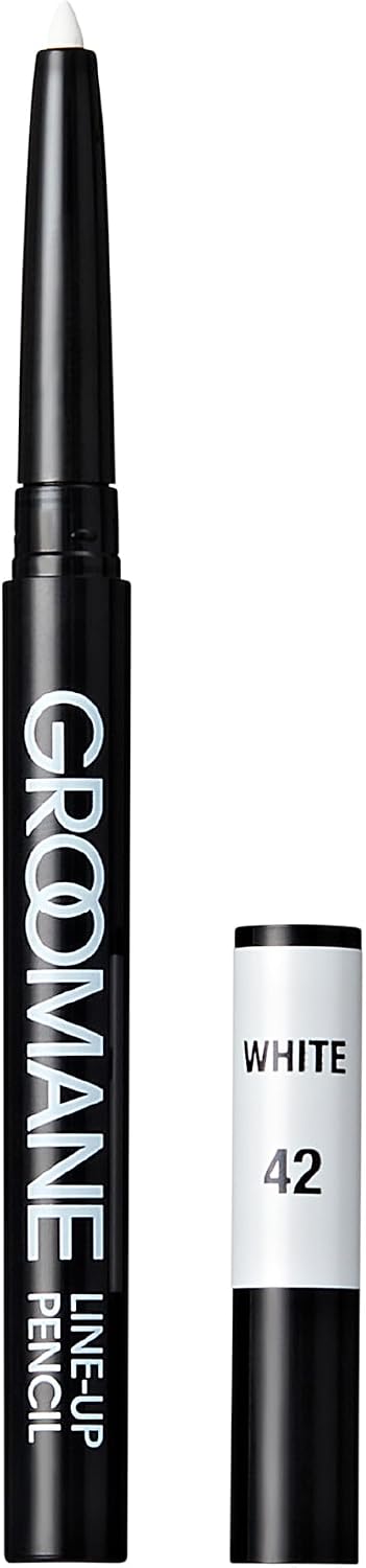 RED Pro GROOMANE Barber Line Up Pencil – Retractable Hairline & Beard Outline Pencil for Edge Ups, Eyebrow Mapping & Mustache Shaping, Waterproof & Sweatproof, Men Grooming (White, 1 Count)