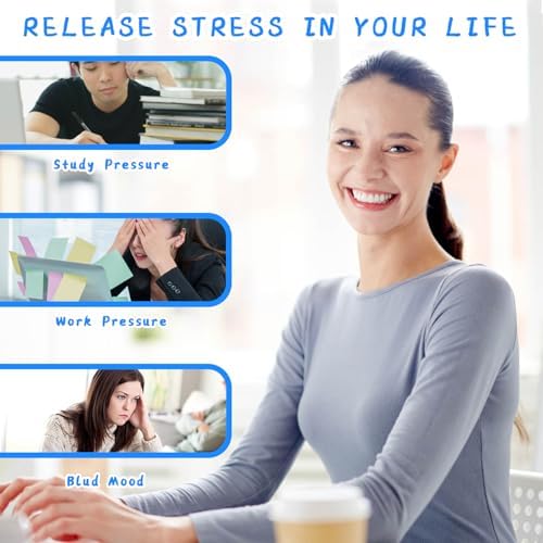 12PCS Acupressure Rings, Anxiety Ring, 6 Colors Acupuncture Ring and Finger Massager, Quiet Fidgets for Classroom, Home and Office Stress Reduction