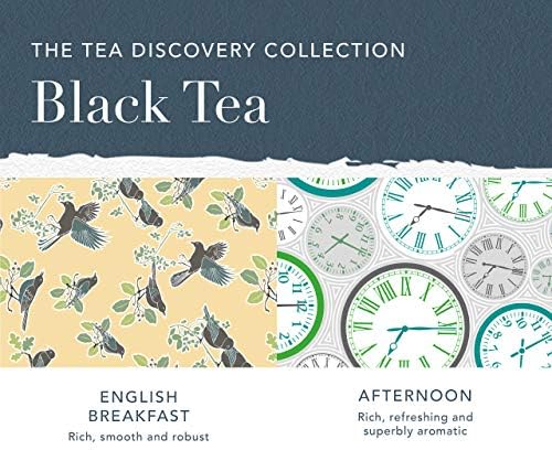 Whittard of Chelsea - Tea Discoveries, A Taste of Tea - Gift Box Includes - 4 Black Teabags, 3 Green Tea Bags & 1 Oolong Tea Bag (8 Teabags, 1 Box)