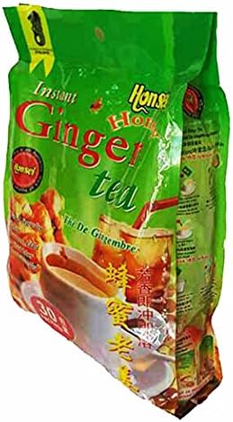 Honsei Instant Ginger Honey Tea (30 Sachets) 18G/0.63oz- Product of Singapore