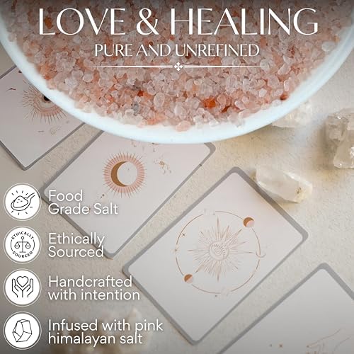 Pink Himalayan Salt for Love, Self-care, and Healing Rituals – Himalayan Pink Salt Ideal for Baths, Spells, and Circle Casting – 5 Oz Bag, Witches & Wiccan