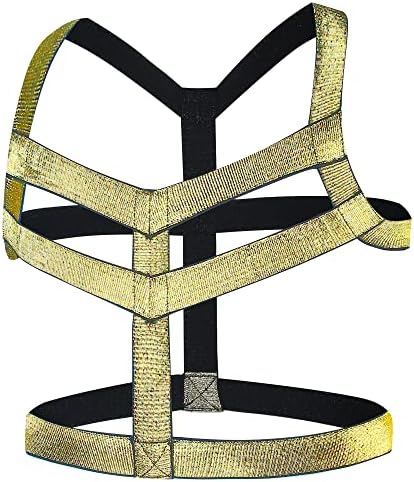 Mens Harness Belt Body Chest Elastic Halter Nylon Shoulder Strap Club Wear Costume