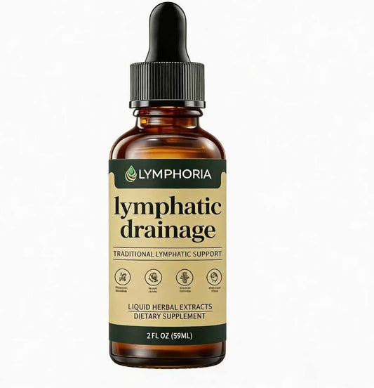 Lymphoria Lymphatic Drainage Drops, Lymphatic System Support, Immune System, Natural Herbal Blends, Vegan & Non-GMO(60ML/2FL.OZ)
