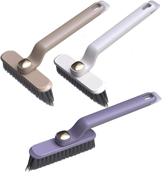 3 PCS Multi-Function Rotating Crevice Cleaning Brush, 2025 Upgrade Hard Bristle Crevice Gap Cleaning Brush, 360 Degree No Dead Corners Household Cleaning Tool for Cleaning Kitchen Bathroom (3 Colors)