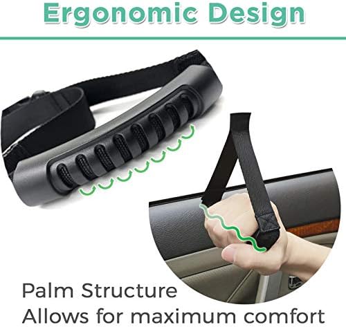 NIHAO Automotive Standing Aid Safety Grab Handle Adjustable Vehicle Support Strap Portable Nylon Car Assist Device Grip Handle for Elderly, Disability