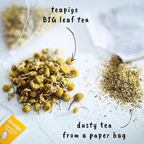 Teapigs Chamomile Flowers Loose Tea Made With Whole Flowers, Natural Ingredients, Non-GMO, Caffeine-Free, Relaxing Blend â€“ 1 Pack of 100g Loose Tea