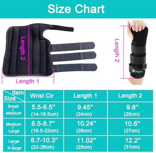 Unisex Forearm and Wrist Support Splint Brace Double Fixation Wrist Brace for Carpal Tunnel, Adjustable Night Time Forearm Immobilizer Brace Splints,10.6 inch (27cm) length(LH/M)