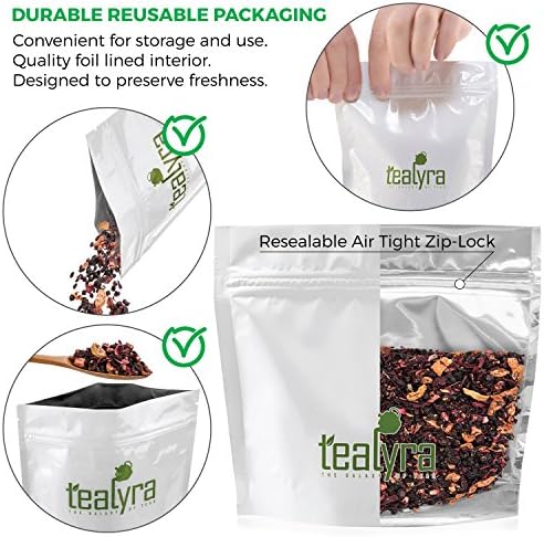 Tealyra - Grandma's Garden - Fruit Blend - Hibiscus and Berries Based Herbal Loose Leaf Tea - Vitamins Rich - Caffeine-Free - Hot or Iced Tea - 110g (4-ounce)
