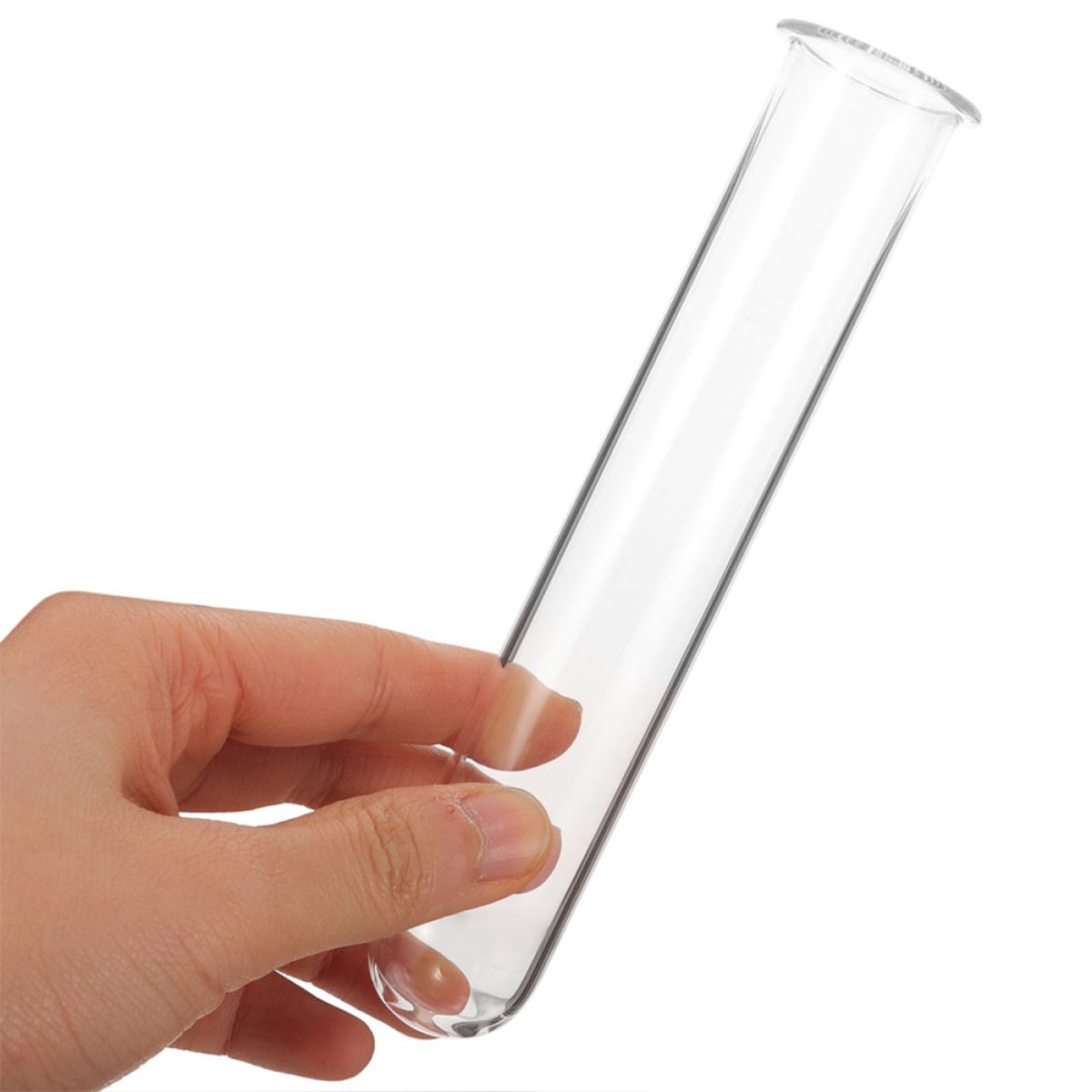 Cabilock 4pcs Glass Propagation Test Tube Vase Set 2.5x3x18cm Hydroponic Plant Holder for Small Terrarium and Flower Display Home Decor