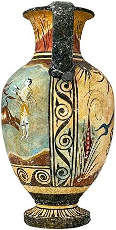 Minoan Vase Pottery Painting Bull Leaping Ancient Greek Crete Ceramic Knossos