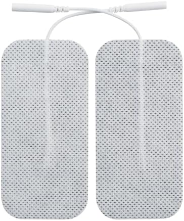 Acuzone Premium TENS Unit 40 PCS Electrodes 2"x4" Rectangular Electrode for TENS Massage