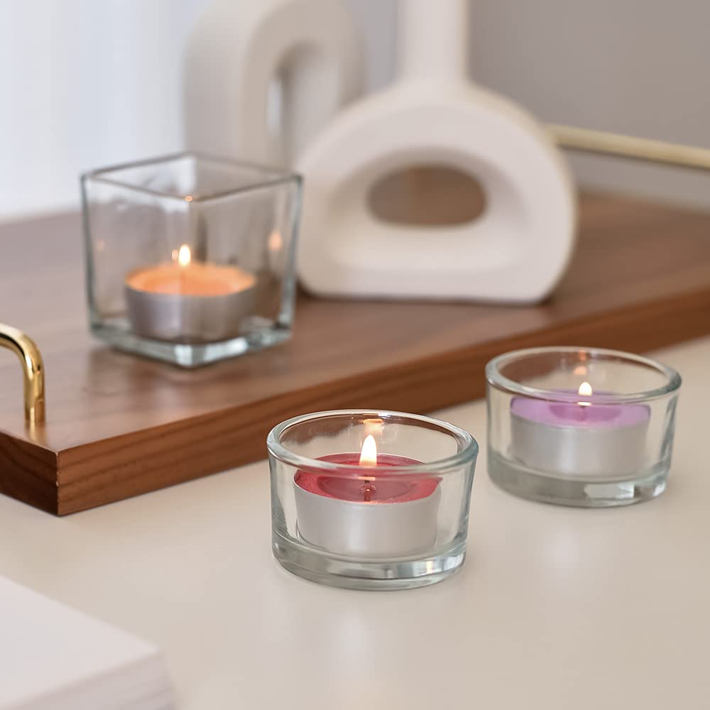 Cocod'or COCODOR Scented Tealight Candles/Black Cherry / 100 Pack / 4-5 Hour Extended Burn Time/Made in Italy, Cotton Wick, Scented Home Deco, Fragrance, Mother's Day