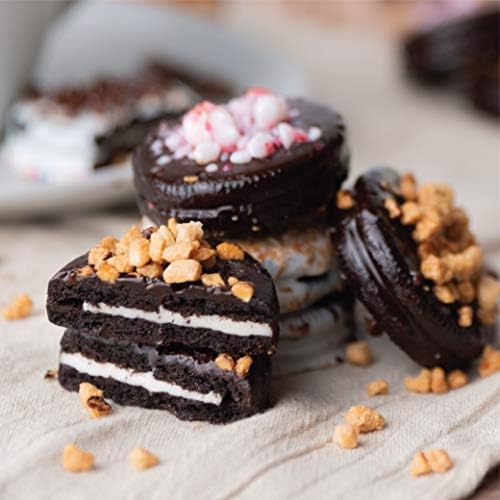 Barnetts Fathers Day Gift Basket, 12 Chocolate Covered Cookies Gourmet Candy Box Baskets for Dad, Men, Husband, Father, Grandfather, Son, Brother, Prime Food Delivery, Gifts for Him