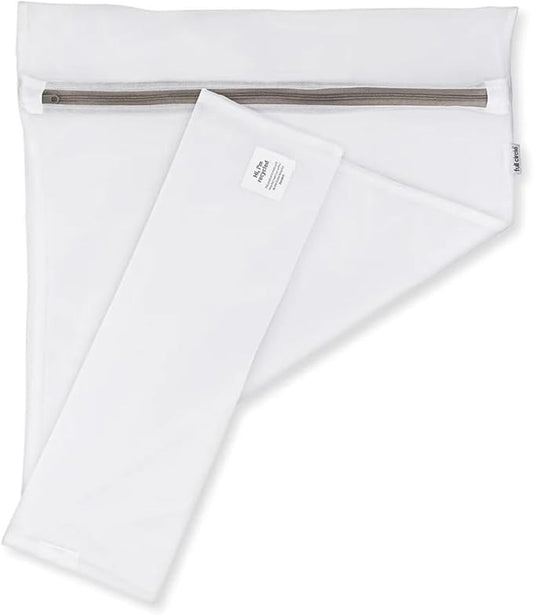 Full Circle Home Full Circle Loads of Fun Recycled Mesh Laundry Zipper, Set of 4 â Reusable Garment Washing Machines â Large Clothes Small Delicates/Lingerie Bags, White 4 Count