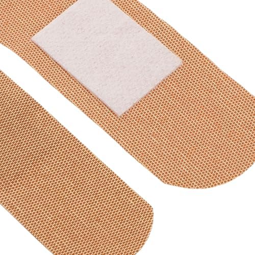 DECHOUS 100pcs Waterproof Elastic Knuckle Bandages Breathable Fabric Adhesive Bandages Flexible Finger Wraps for Outdoor Sports and First Aid