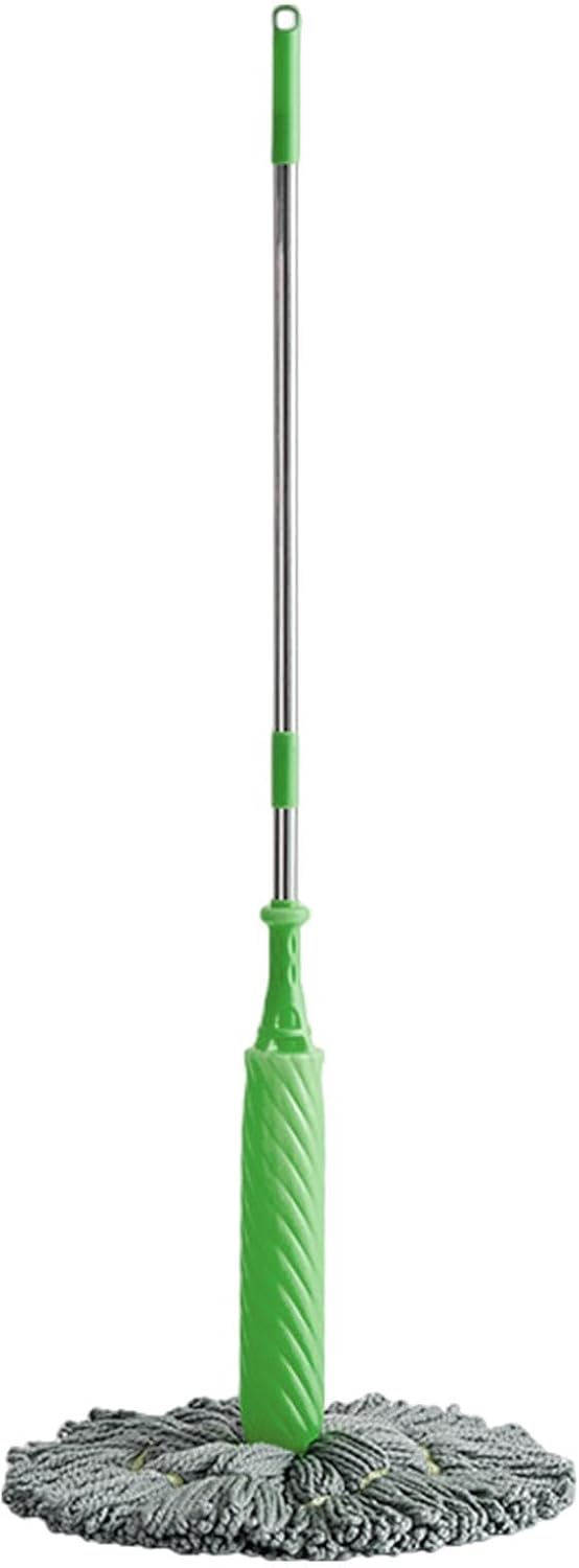 2 in 1 Dehydrator Mop, SelfWringing Water Mop, 360 Degree Sp-in Round Wall Cleaning Mop, Twist Mop, Microfiber Mop Wet and Dry, Quick Drying Floor Mop, for Bathroom Floor Wall Cleaning
