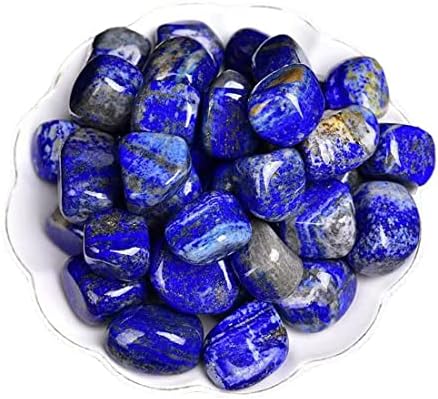 Lapis Lazuli Healing Crystal Stones, 1.25-2.0" Large Reiki Healing Gemstones Natural Tumbled Polished Stones for Energy Witchcraft Therapy Meditation