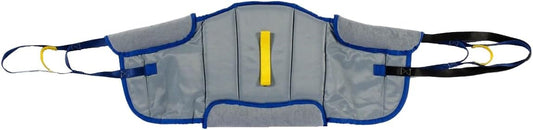 Patient Aid Padded Sit to Stand Sling (PASA2) with Back Support Padding & Stand Assist Straps for Moving Patients 125-250 lbs - Medium Transfer Lift Sling Compatible with Most Patient Lifts