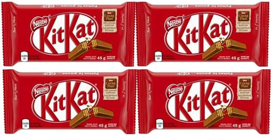 Arilon pack KITKAT Milk Chocolate Wafer Bars 4-Pack 4 x 45g