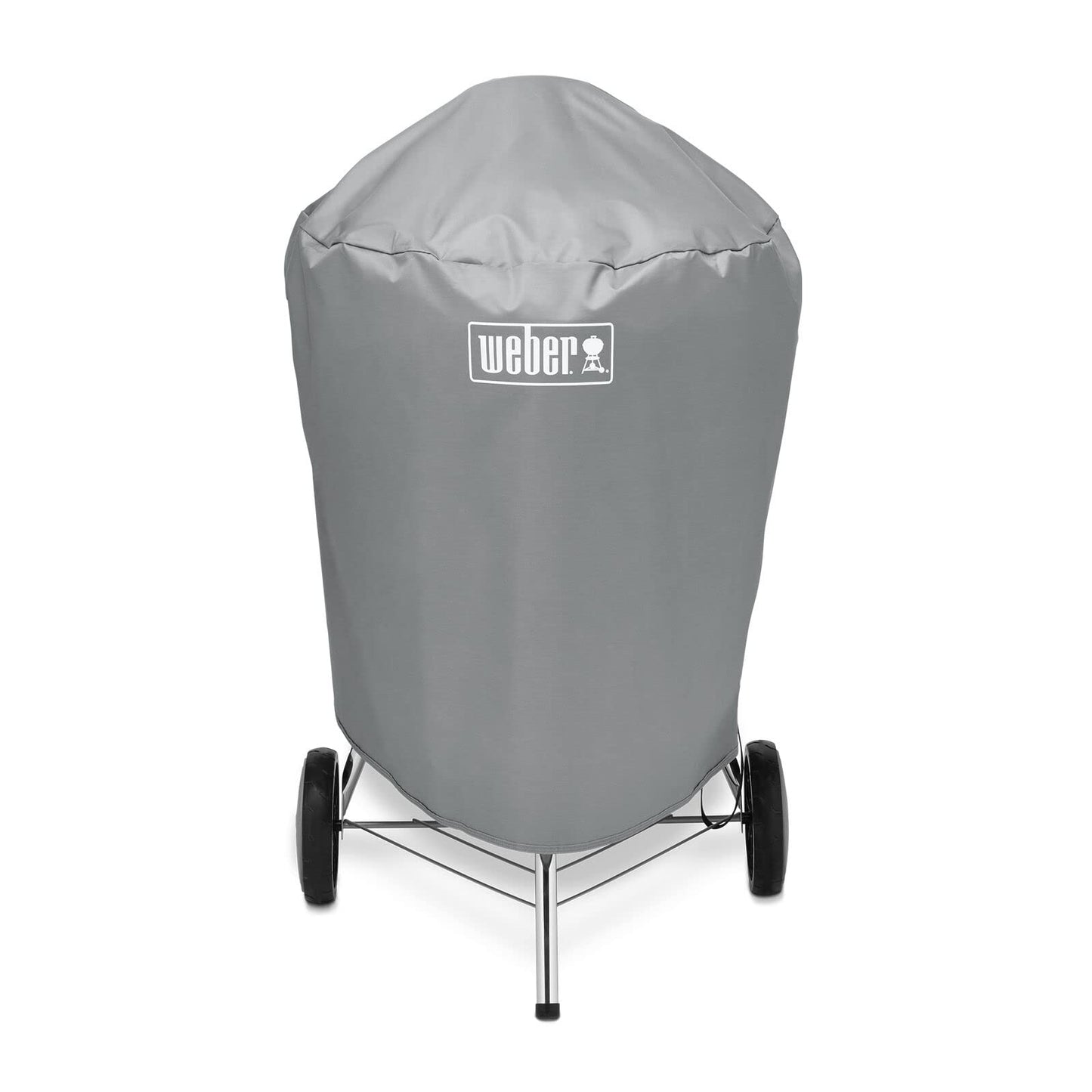Weber 22âInch Charcoal Kettle Grill Cover â Premium HeavyâDuty Polyester, UV & Water Resistant, Breathable Fabric with Secure Straps, Easy SlipâOn Design